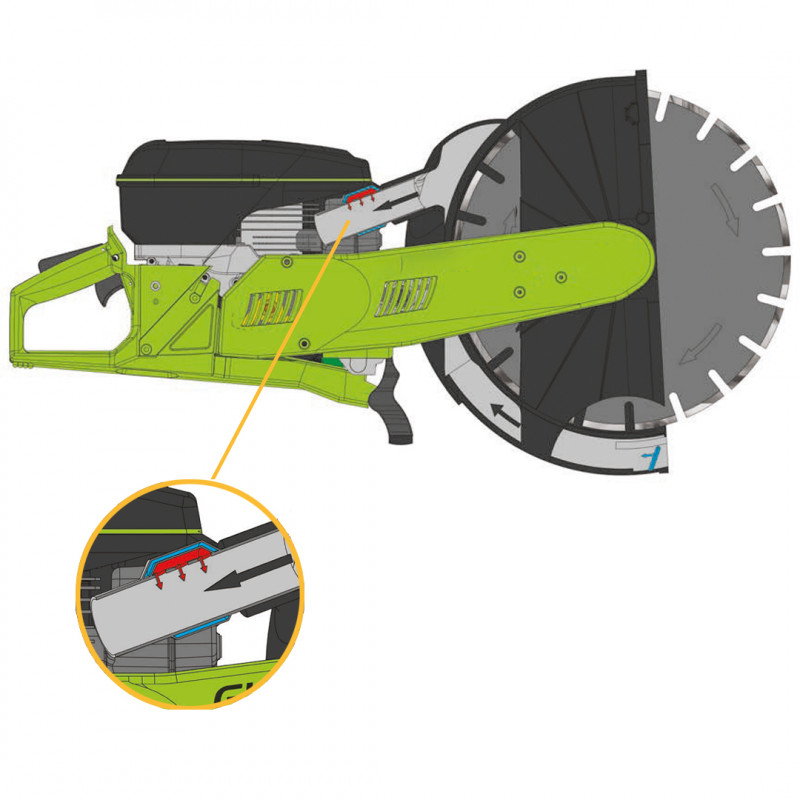 EDGE PowerCut Chainsaw Kit + Vacuum with Hose Ejection