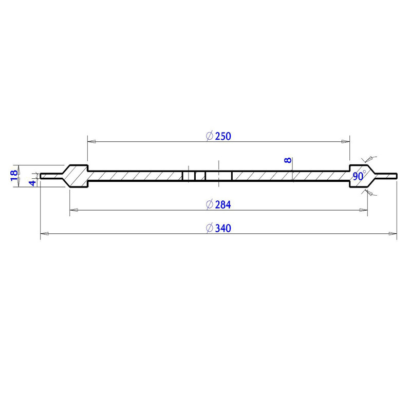 Fraise diamanté à rainurer + chanfrein