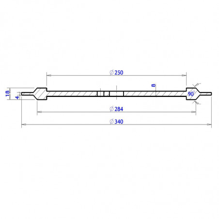 Fraise diamanté à rainurer + chanfrein